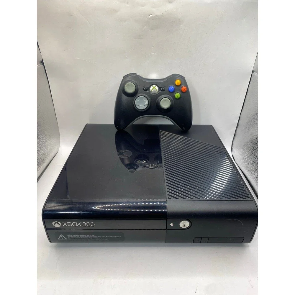 Xbox 360 E Console 320GB Tested & Working W/ Wireless Controller & Wires
